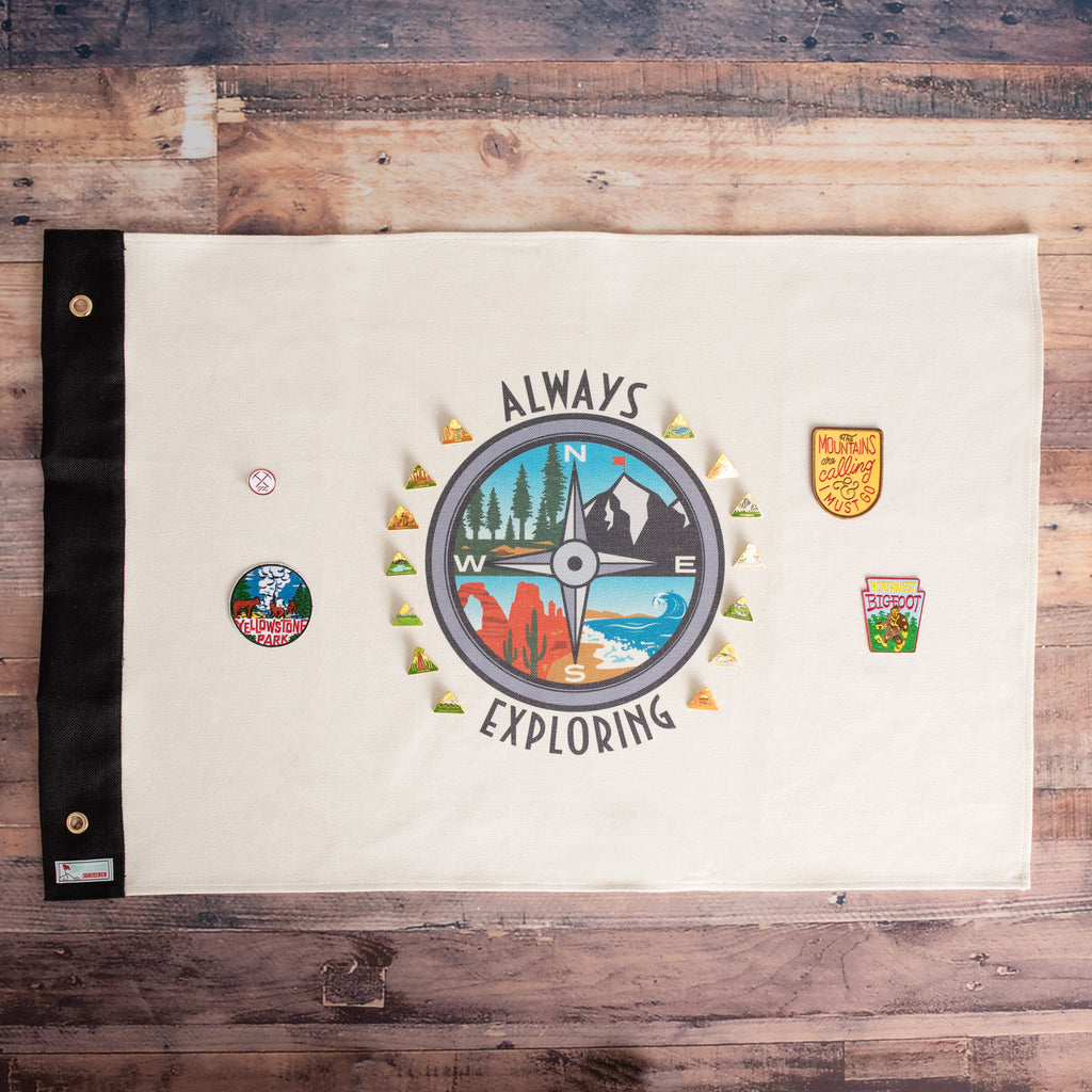 Always Exploring Non-Personalized Flag – Expedition Flag Co.